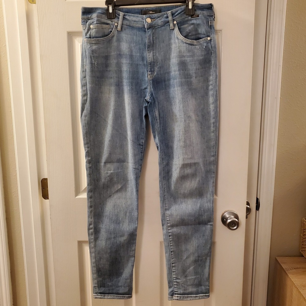 Mavi Kathleen High Rise Slim Boyfriend Jeans Womens 32 Stretch Soft Denim